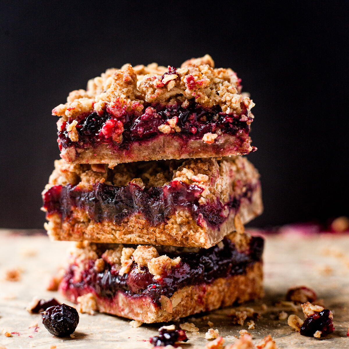 Wild Berry Jam Slice | FaveHealthyRecipes.com