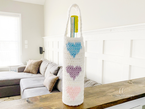 Heart Wine Bottle Bag