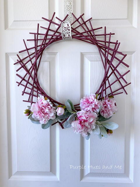 Recycled Newspaper DIY Spring Wreath