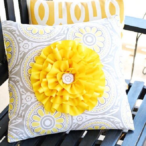 Big and Bright Flower Pillow