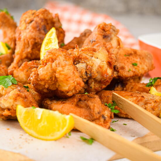 Electric Skillet Lemon Pepper Chicken Wings