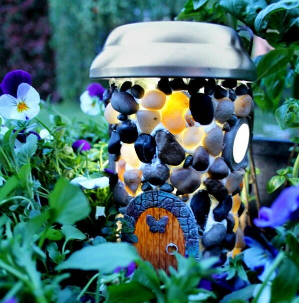 Solar Powered Fairy Garden House