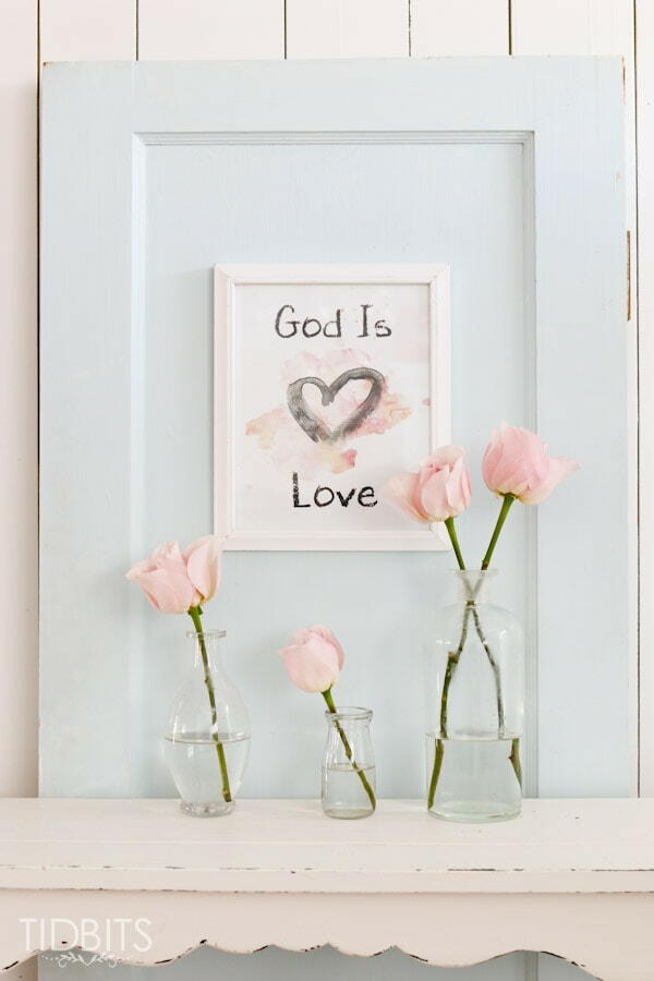 "God is Love" Free Printable Art | FaveCrafts.com