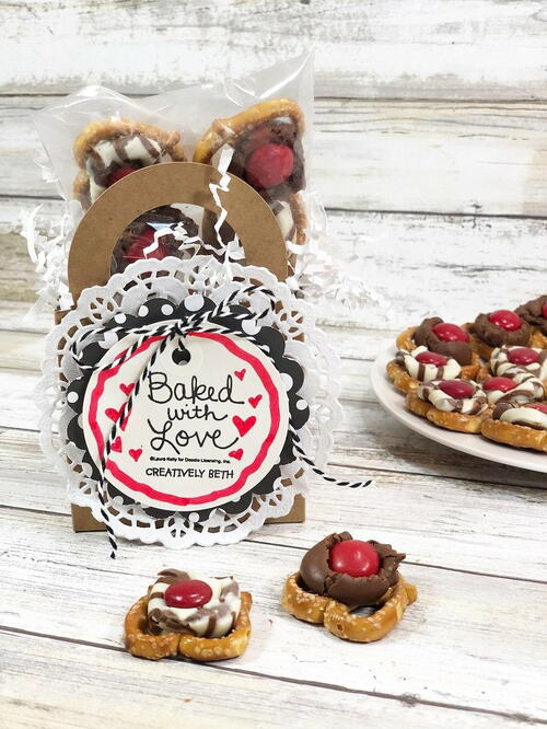 Hugs And Kisses Pretzel Treats For Valentine's Day