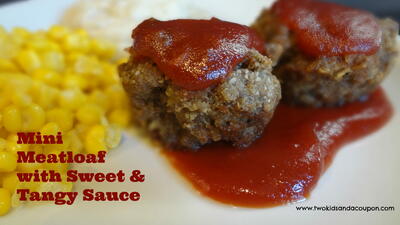 Mini Meatloaf With Sweet & Tangy Sauce