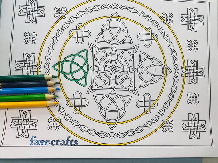 Free Printable Celtic Knot Coloring Page | FaveCrafts.com free-printable-celtic-knot-coloring-page-favecrafts-com