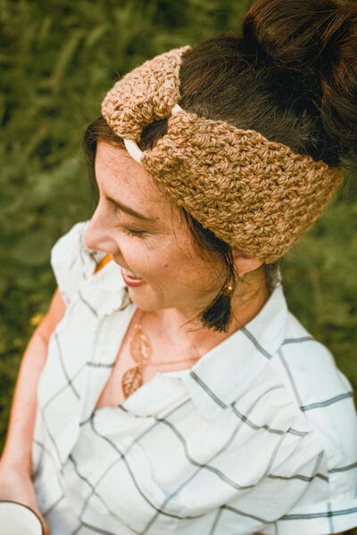 Crochet Honeycomb Earwarmer Headband