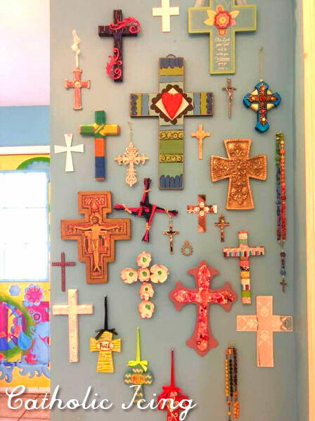 Colorful Cross Wall