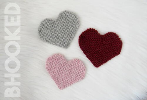 Knitted Heart Patch