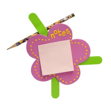 A Flower Sticky Notes Pad