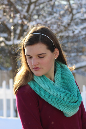 Ombre Log Cabin Infinity Scarf