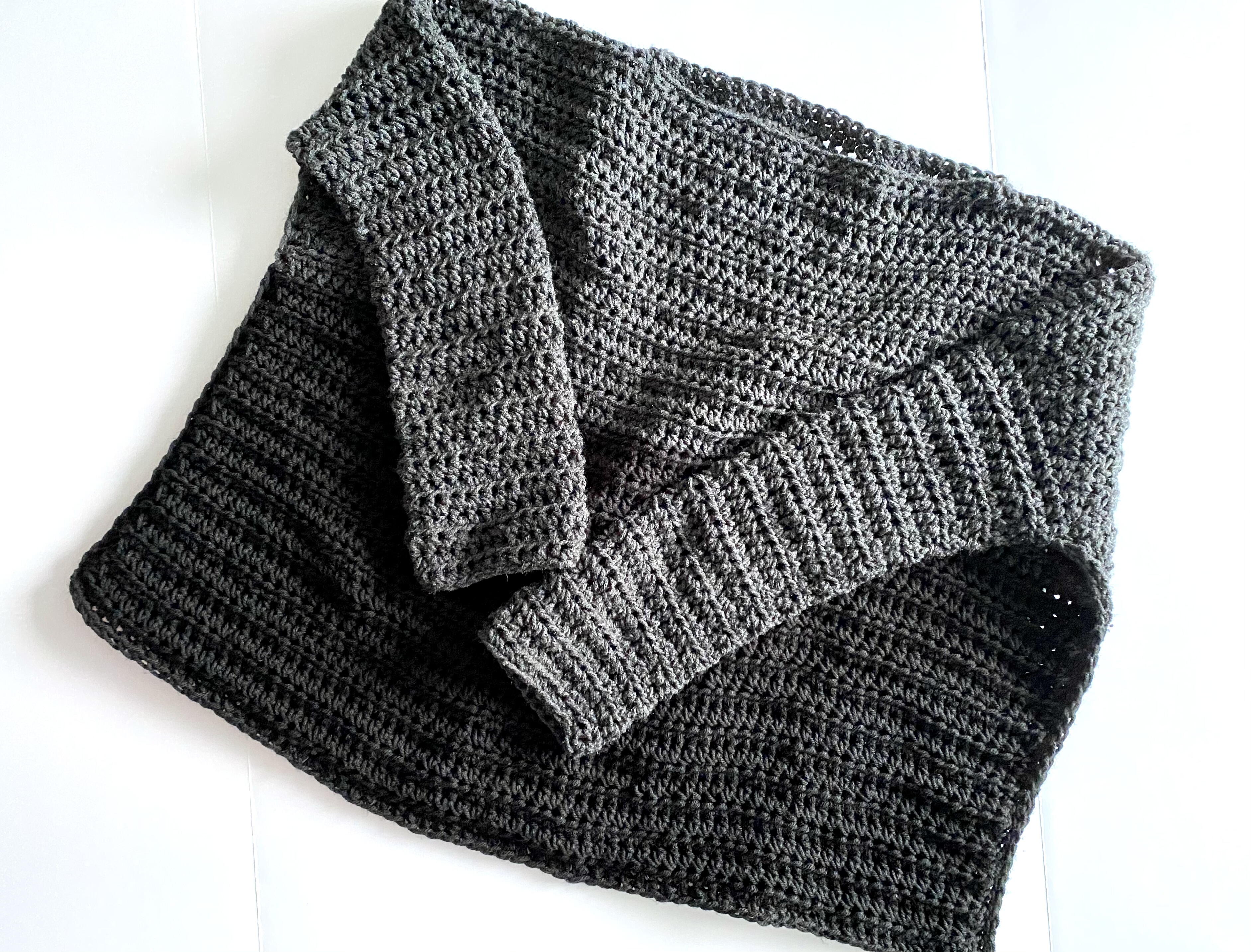 Stack Oversized Sweater | AllFreeCrochet.com