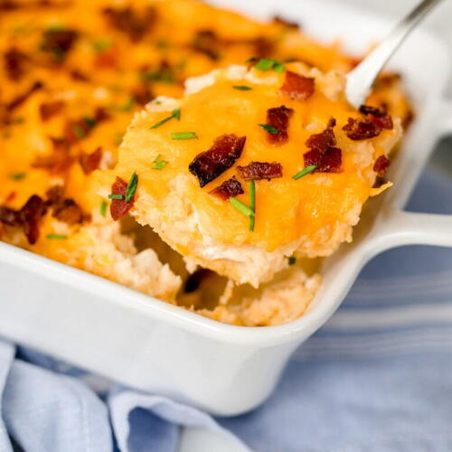 Loaded Mashed Potato Casserole | AllFreeCasseroleRecipes.com