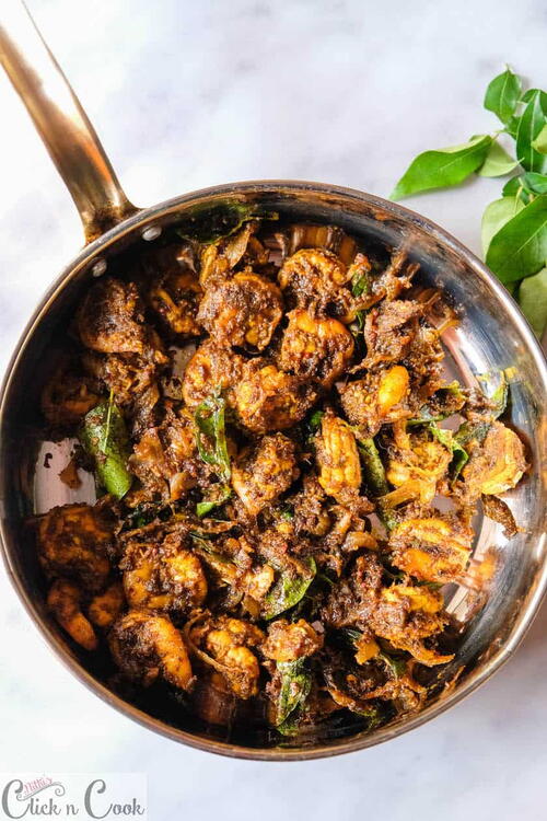 Curry Leaves Prawn Fry