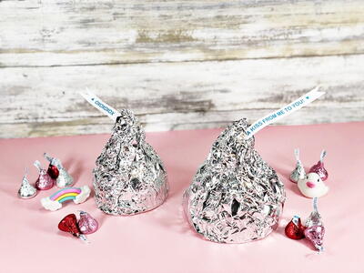 Create Jumbo Chocolate Kiss Containers For Valentine’s Day