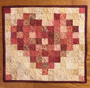 Happy Heart Quilt — A Scrappy Mini Quilt Pattern