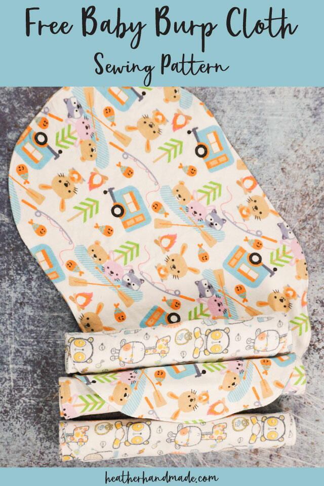 Curved Baby Burp Cloth Pattern (Free)