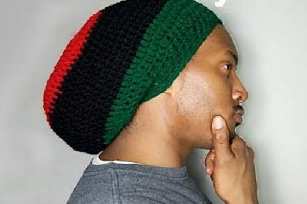 Mens Crochet Slouchy Hat