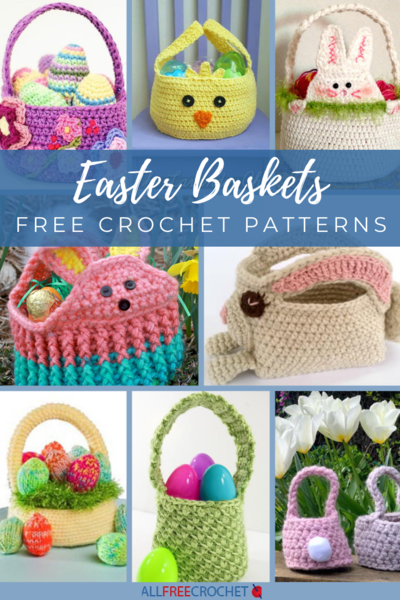 32 Free Crochet Easter Basket Patterns