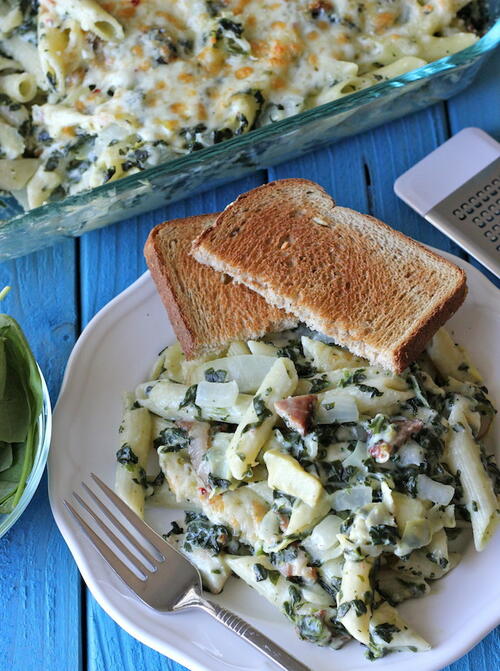 Spinach and Artichoke Dip Pasta