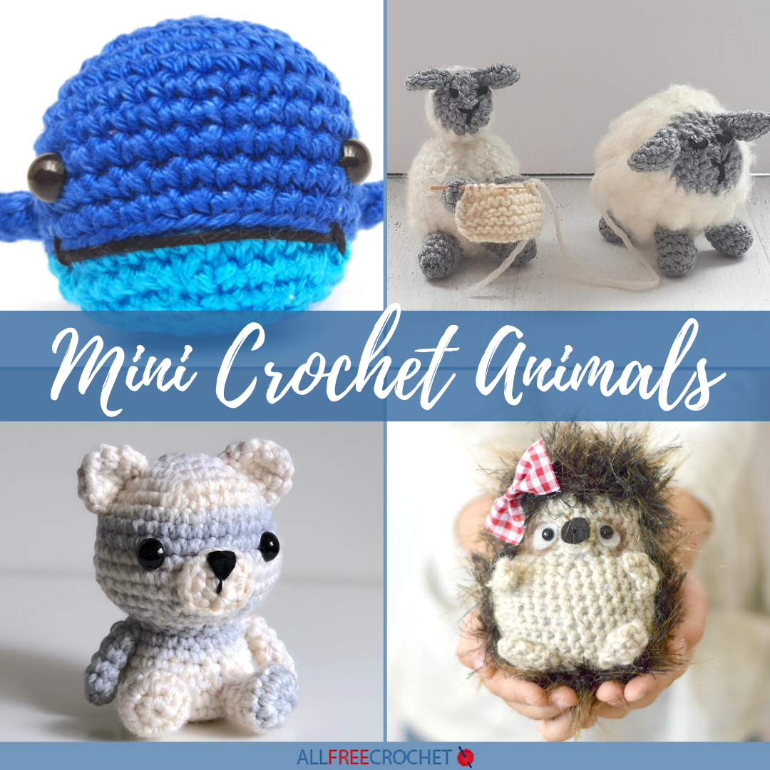 9 Mini Crochet Animals [Free Patterns]   AllFreeCrochet.com