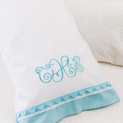 Double-Scalloped Pillowcase: A Sewing & Embroidery Project