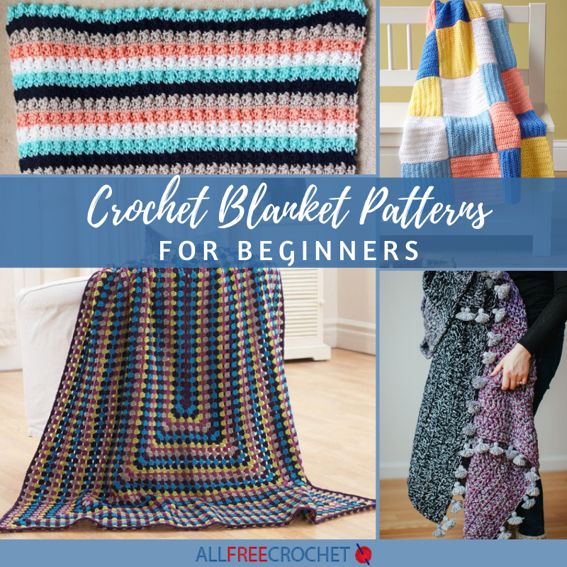 30 Beginner Crochet Blanket Patterns (Free) | AllFreeCrochet.com 30-beginner-crochet-blanket-patterns-free-allfreecrochet-com