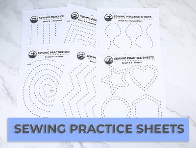 Sewing Practice Sheets