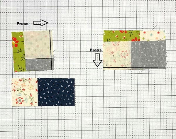 Stacked Squares Quilt Block Pattern | FaveQuilts.com