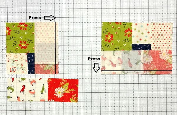 Stacked Squares Quilt Block Pattern | FaveQuilts.com