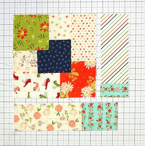 Stacked Squares Quilt Block Pattern | FaveQuilts.com