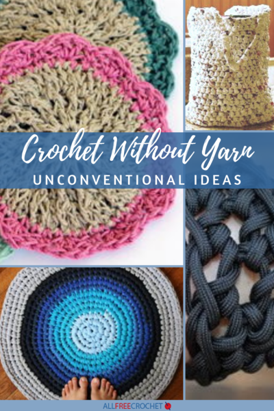Useful Things To Crochet For Home - tshirt yarn and crochet patterns