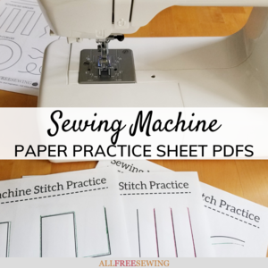 Sewing Machine Paper Practice Sheets (Printable!)
