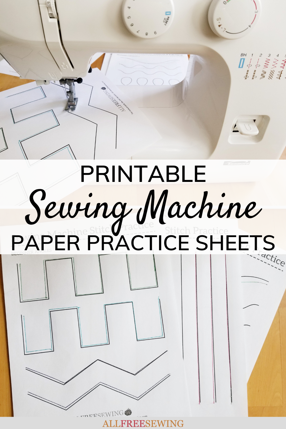 Sewing Machine Paper Practice Sheets (Free Printables) | AllFreeSewing.com