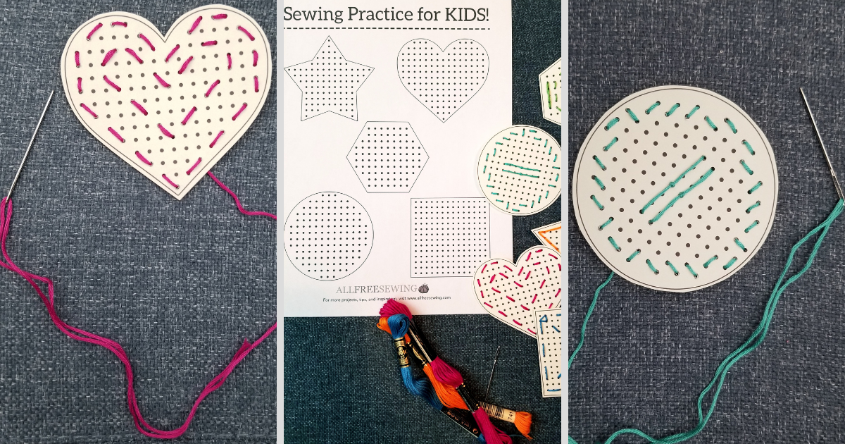 Printable Sewing Cards for Kids (Free PDF)