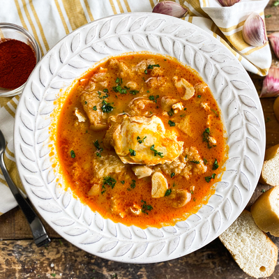 Spanish Bread & Garlic Soup | Sopa Castellana Recipe