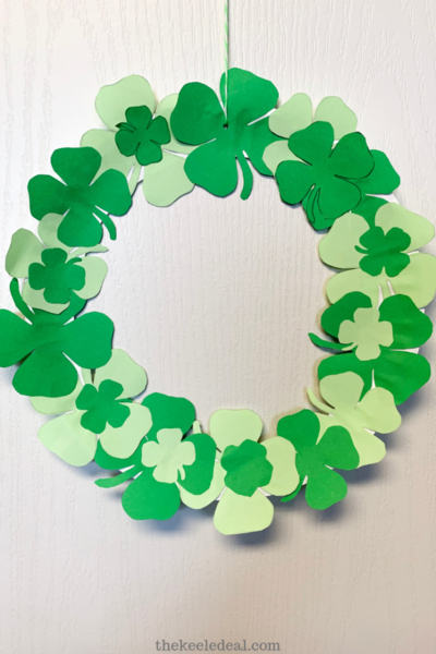 St. Patrick's Day Paper Plate Wreath
