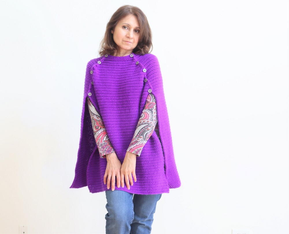 Beginner-Friendly Free Crochet Cape Pattern | FaveCrafts.com