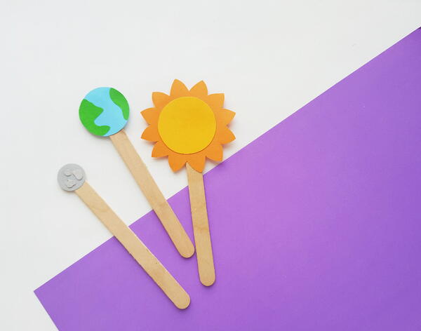 Easy Earth Moon Sun Paper Craft 