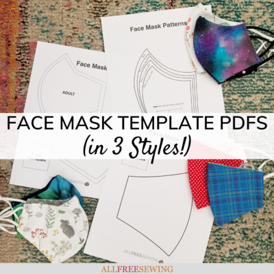 Free Face Mask Template PDFs (3 Styles!) | AllFreeSewing.com