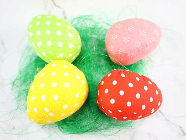 Fabric Eggs For Easter