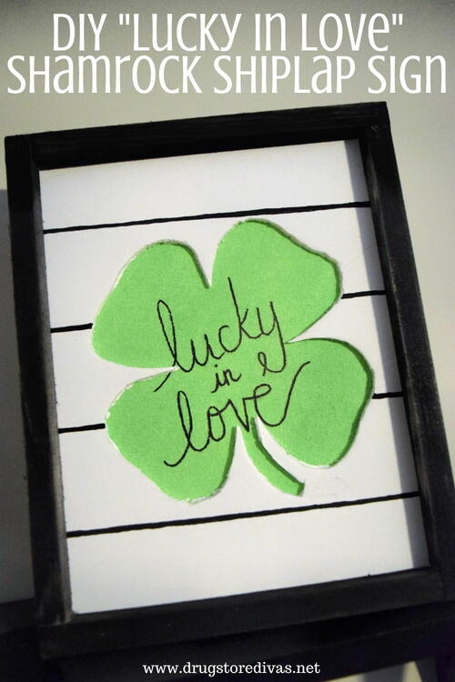 St. Patrick's Day Shiplap Sign