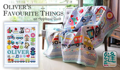 Oliver's Favourite Things Applique Quilt