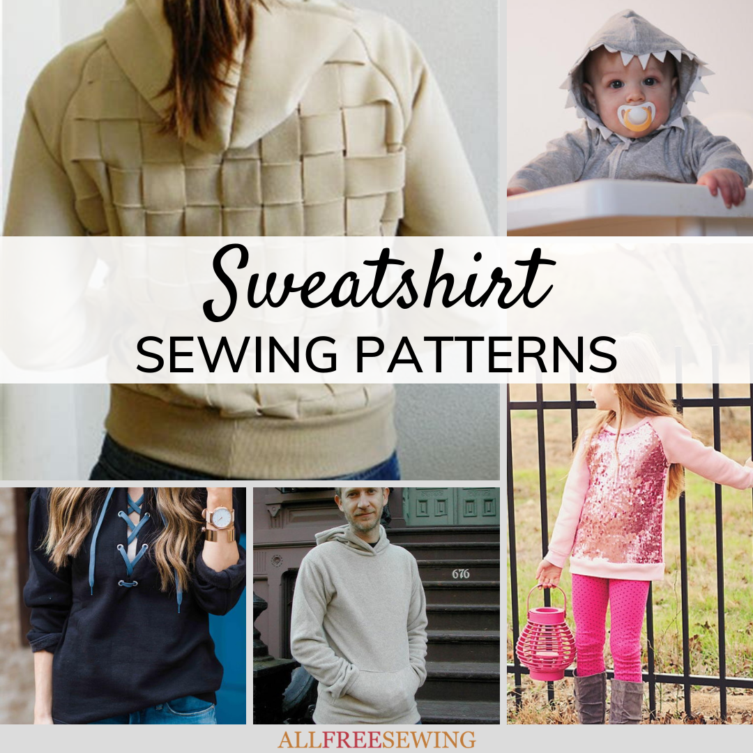 36 Sweatshirt Patterns (+ Cool DIY Sweatshirt Ideas) | AllFreeSewing.com