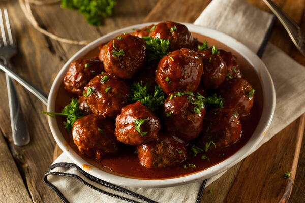 Sweet And Tangy Barbecue Glazed Meatballs Recipe