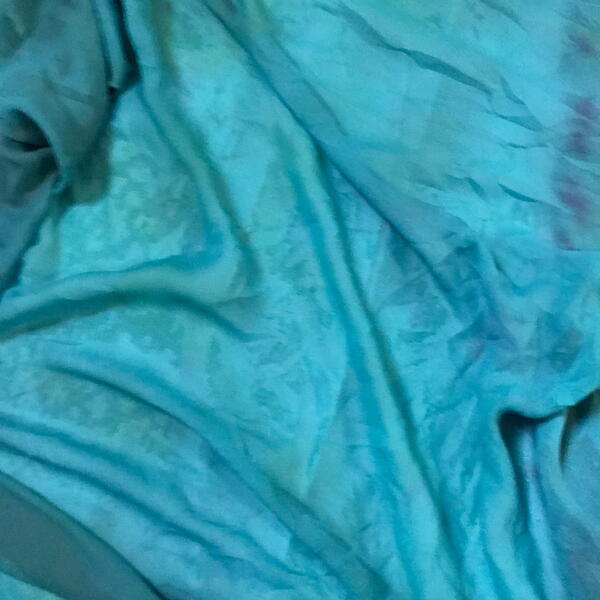 Tie-Dyed Sheer Polyester Fabric