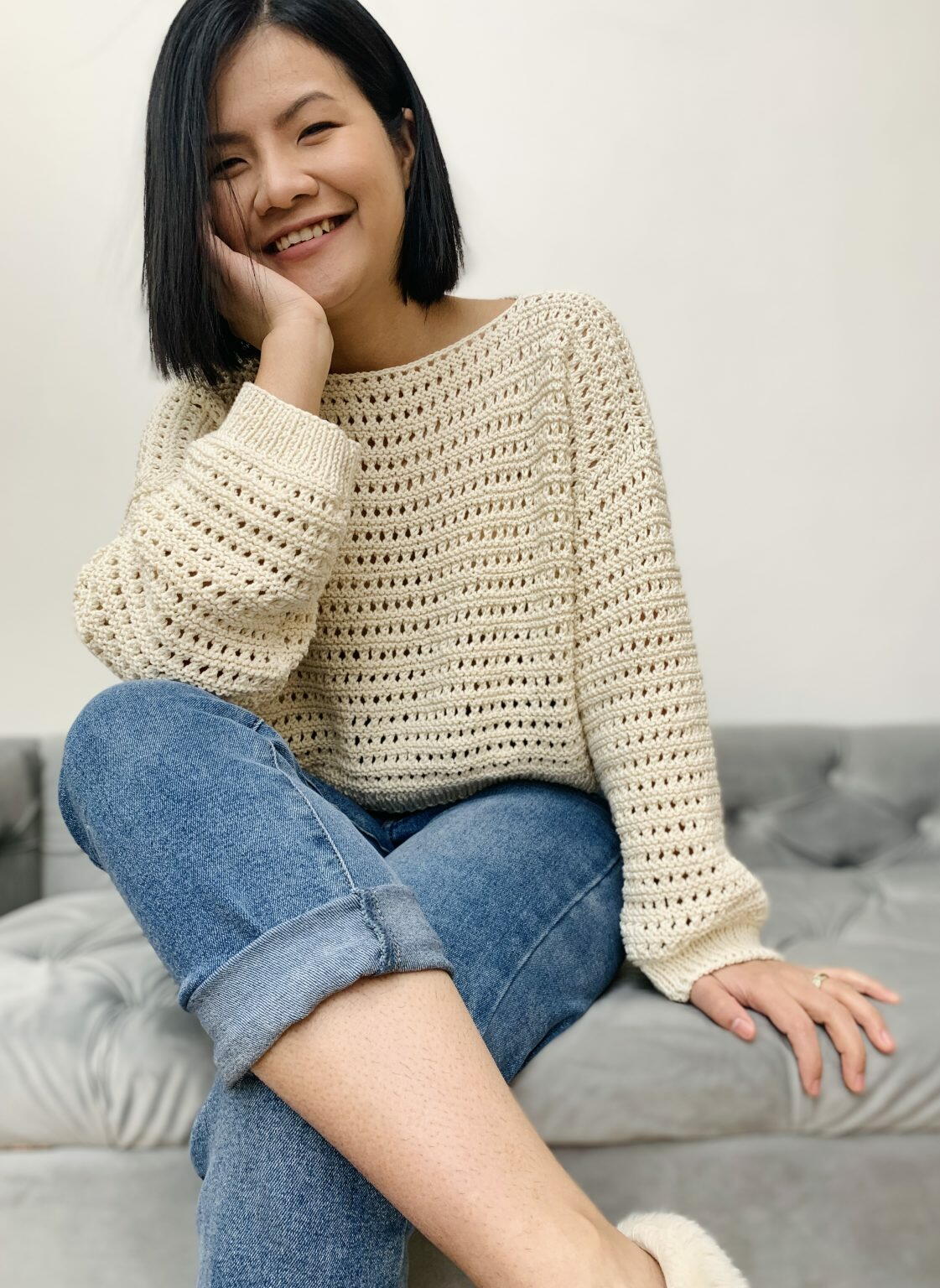 Lacy Knitted Sweater Pattern
