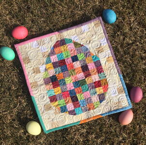 Easter Egg Scrappy Mini Quilt ~ Make It In A Day!