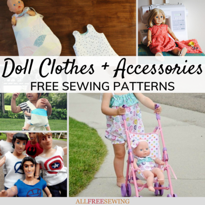 46 Free Doll Clothes Patterns and DIY Accessories