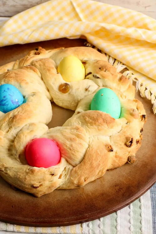 Easter Bread Wreath